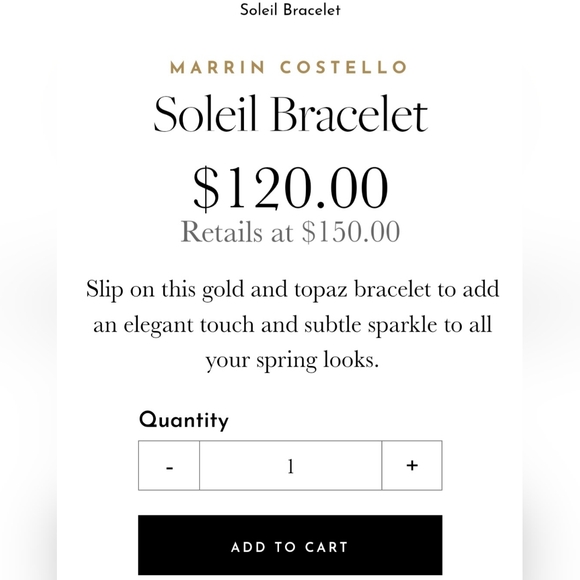 Marrin Costello x Rachel Zoe white topaz Soleil bracelet - Picture 3 of 6
